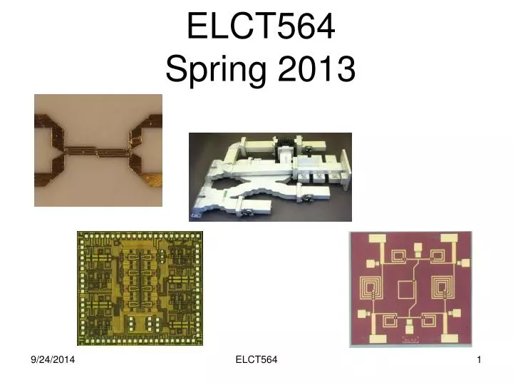 elct564 spring 2013