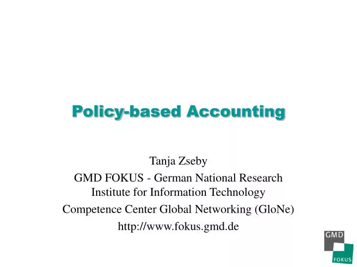 policy based accounting