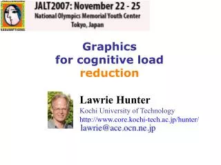 Graphics for cognitive load reduction
