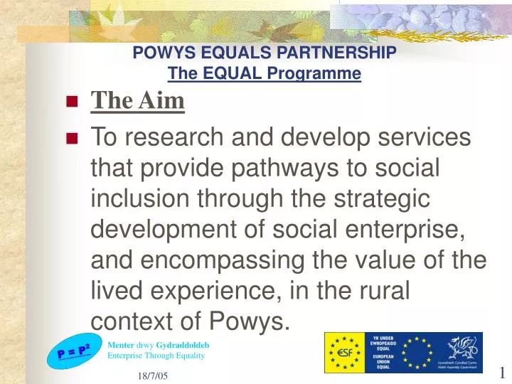 powys equals partnership the equal programme