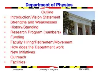 Department of Physics