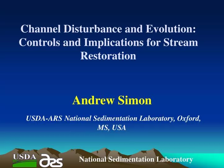 channel disturbance and evolution controls and implications for stream restoration