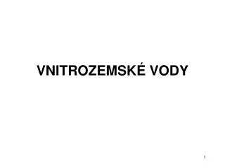 vnitrozemsk vody