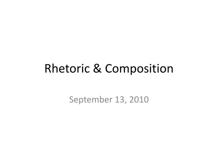 rhetoric composition