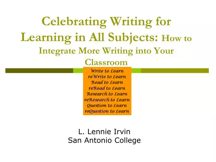 celebrating writing for learning in all subjects how to integrate more writing into your classroom