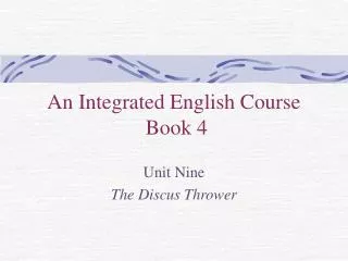 An Integrated English Course Book 4