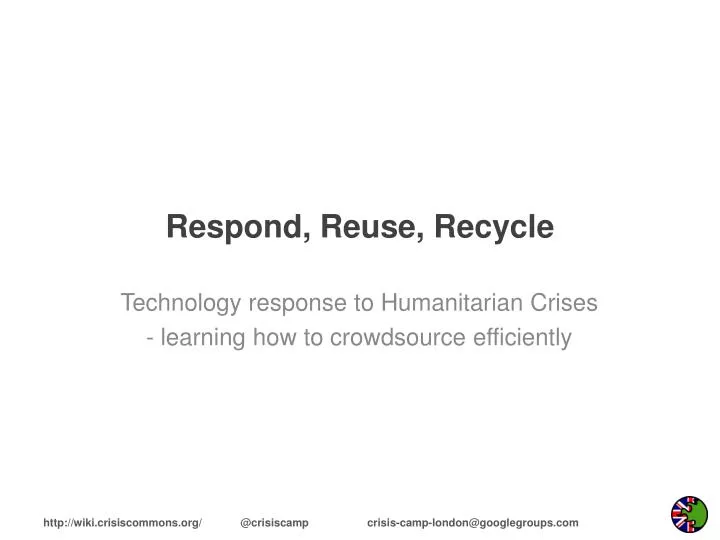 respond reuse recycle