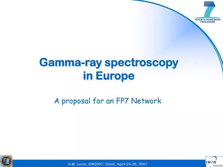 gamma ray spectroscopy in europe