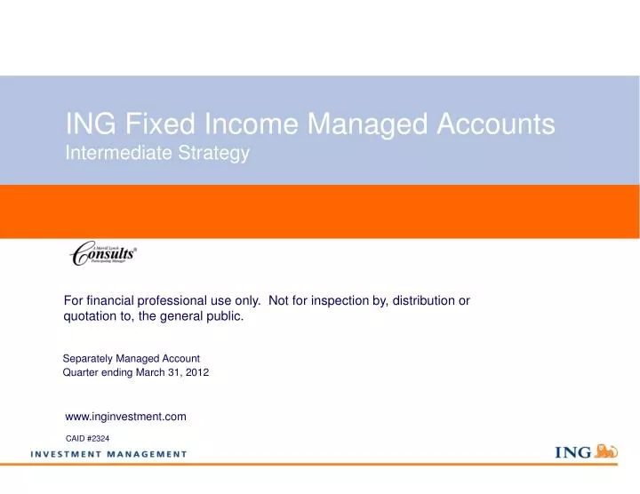 ing fixed income managed accounts intermediate strategy