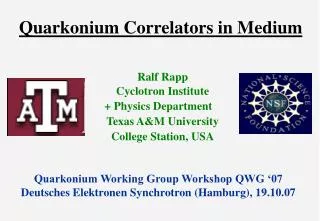 Quarkonium Correlators in Medium