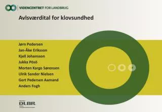 avlsv rdital for klovsundhed