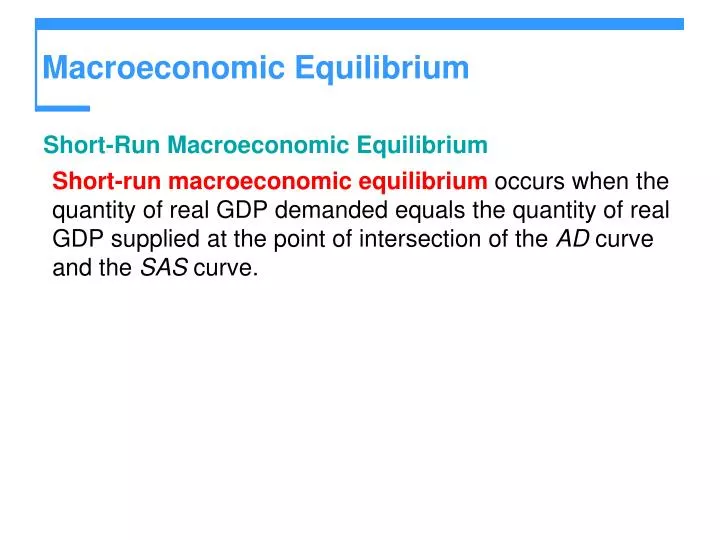 macroeconomic equilibrium