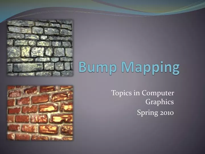 bump mapping