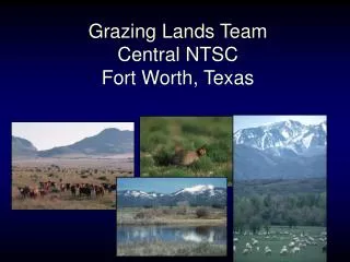 Grazing Lands Team Central NTSC Fort Worth, Texas