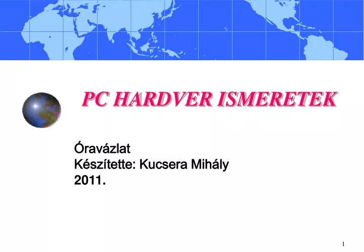 pc hardver ismeretek