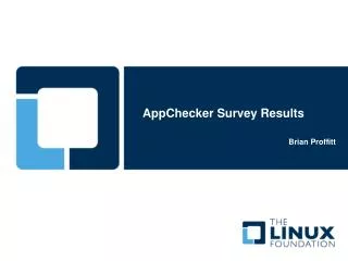 AppChecker Survey Results