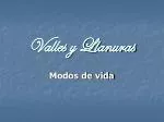 Valles y Llanuras - slide 1