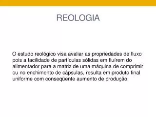 reologia