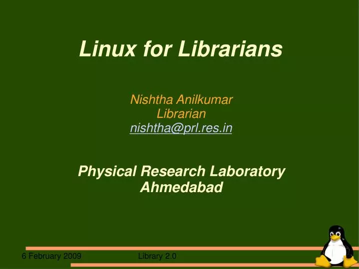 linux for librarians
