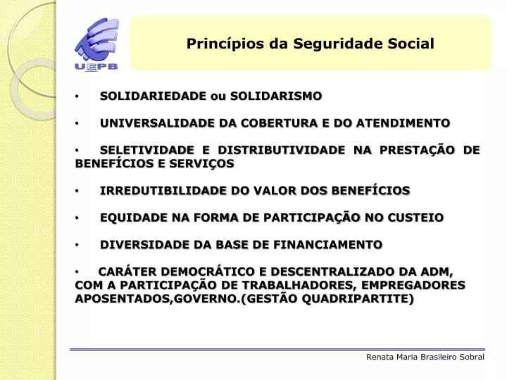 Seminário Descentralizado de Seguridade Social