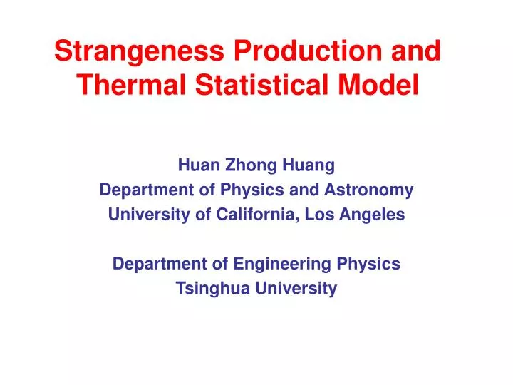 strangeness production and thermal statistical model