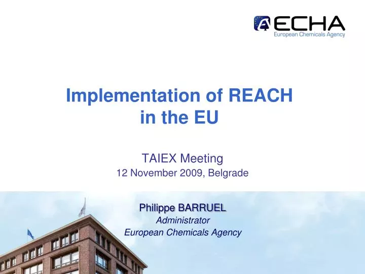 implementation of reach in the eu