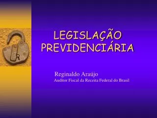 legisla o previdenci ria