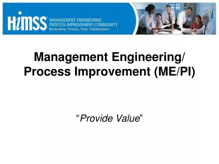 management engineering process improvement me pi