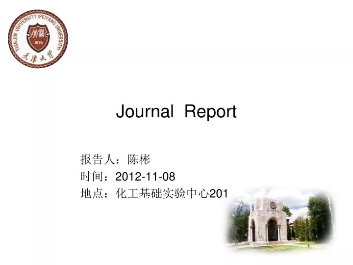 journal report