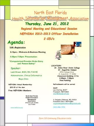 North East Florida Health Information Management Association