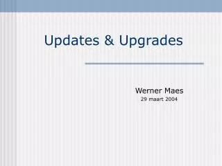 updates upgrades