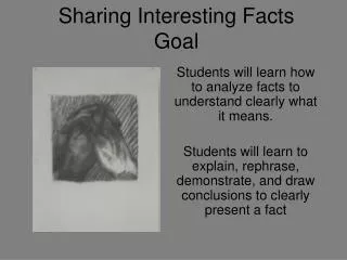 Sharing Interesting Facts Goal