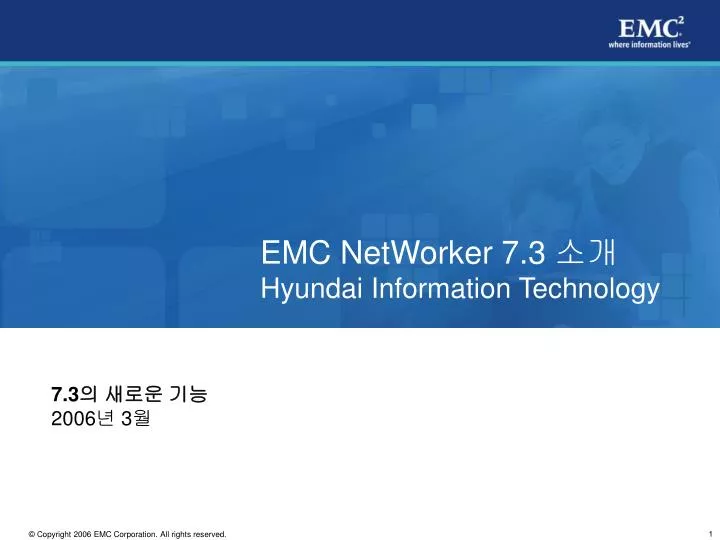 emc networker 7 3 hyundai information technology
