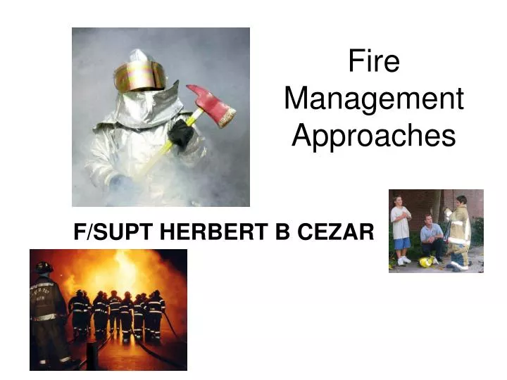 fire management approaches