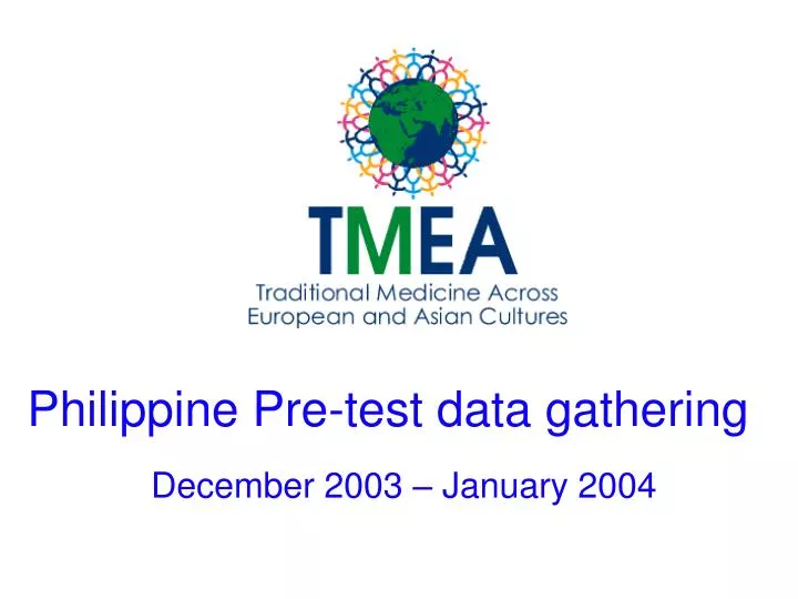 philippine pre test data gathering