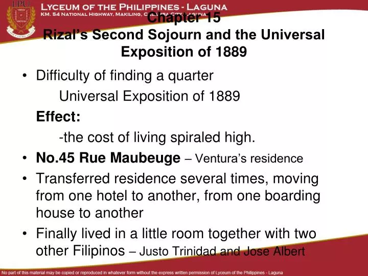 chapter 15 rizal s second sojourn and the universal exposition of 1889
