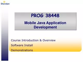Course Introduction &amp; Overview Software Install Demonstrations