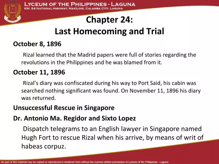 chapter 24 last homecoming and trial