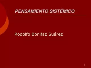 pensamiento sist mico