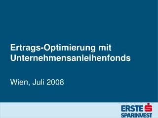 ertrags optimierung mit unternehmensanleihenfonds