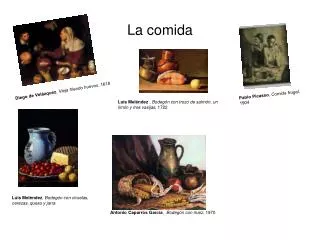 la comida
