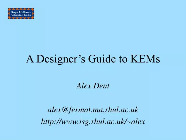 a designer s guide to kems