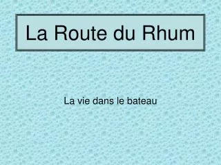 la route du rhum