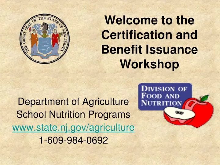 welcome to the certification and benefit issuance workshop
