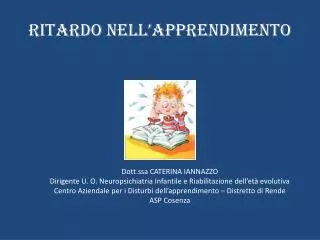 ritardo nell apprendimento