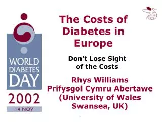 The Costs of Diabetes in Europe