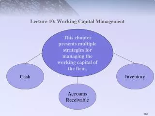 Lecture 10: Working Capital Management