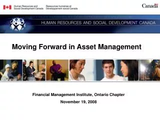 Moving Forward in Asset Management