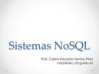 sistemas nosql