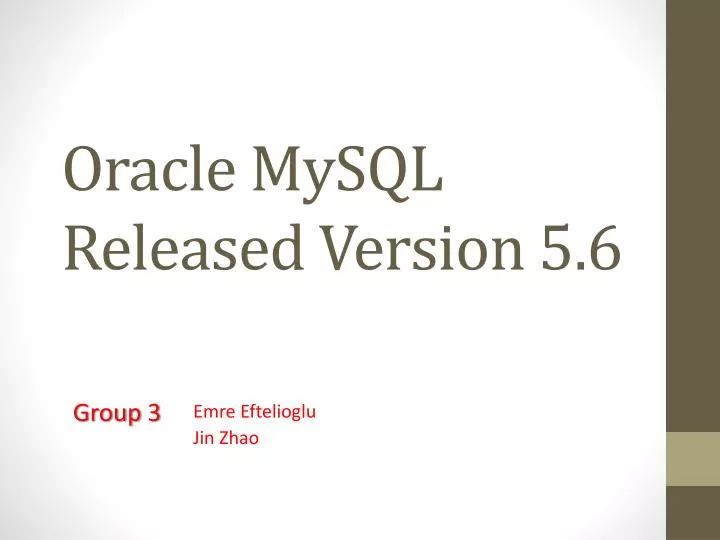 oracle mysql released version 5 6
